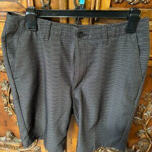 Bolle Mens Shorts Black Gray Design Size 32 Athletic Performance Golf. Inseam 10